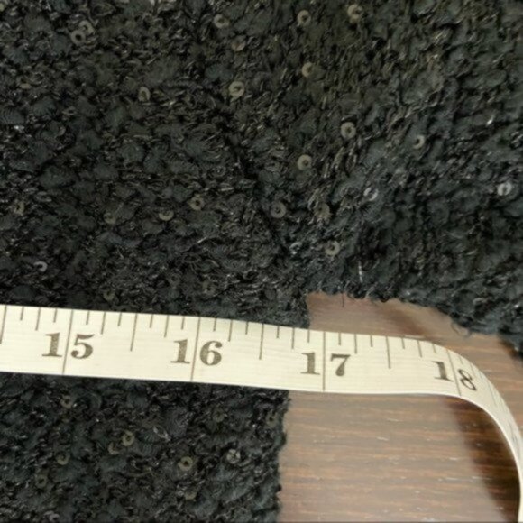 Zara Knit Women’s Two Layer Sequin Crew Neck Sweater Size Medium. - Picture 7 of 11